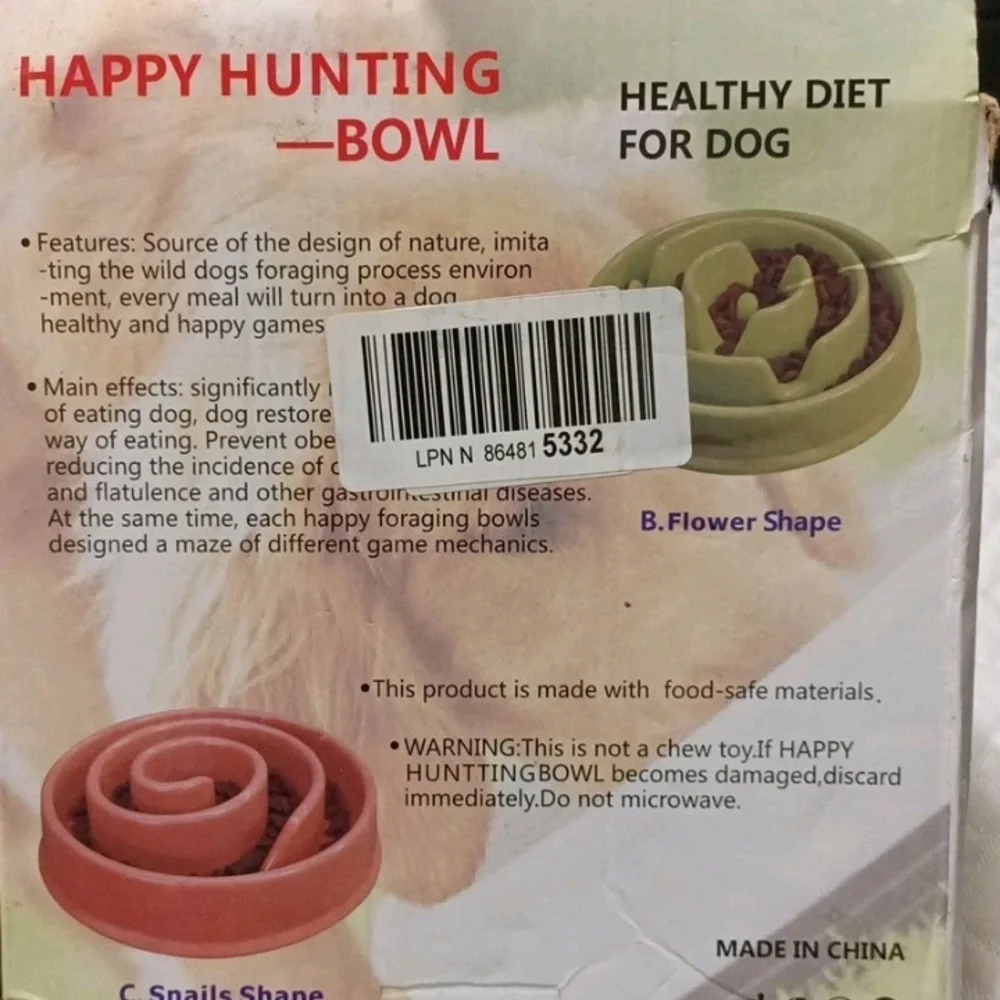 Green Slow Feeder Dog Bowl